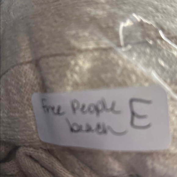 FREE PEOPLE L Wanda rib cowl neck woman Natural stretch oversized maxi dress - Picture 15 of 15